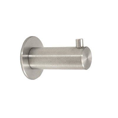 Art. 1606.40: Garderobenhaken aus Edelstahl Ø15x40mm mit Pin und Unterlegscheibe